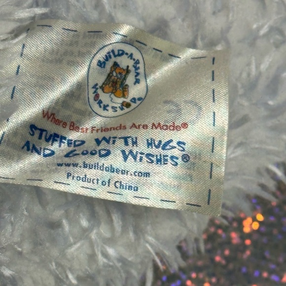 Build a Bear BAB Light Blue Bear Stuffed Animal California Shirt Vintage Plush - Picture 10 of 11